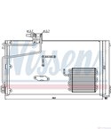РАДИАТОР КЛИМАТИК MERCEDES C CLASS W203 (2000-) C 200 CDI - NISSENS