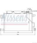 РАДИАТОР КЛИМАТИК MERCEDES C CLASS COUPE CL203 (2001-) C 220 CDI - NISSENS