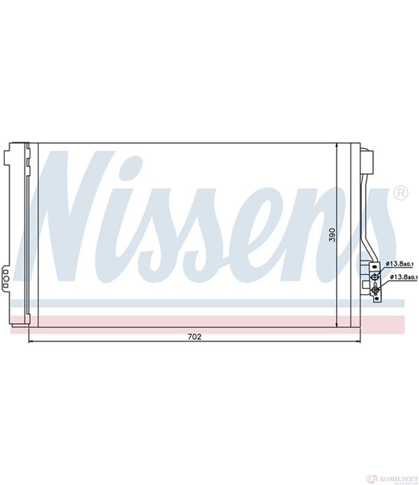 РАДИАТОР КЛИМАТИК MERCEDES VITO W639 (2003-) 111 CDI - NISSENS