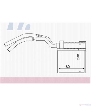 РАДИАТОР ПАРНО FORD FOCUS II COMBI (2004-) 1.8 Flexifuel - NISSENS