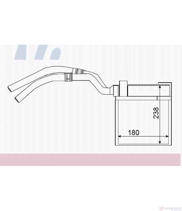 РАДИАТОР ПАРНО FORD FOCUS II COMBI (2004-) 1.8 Flexifuel - NISSENS
