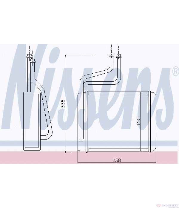 РАДИАТОР ПАРНО FORD MONDEO III SEDAN (2000-) 2.2 TDCi - NISSENS