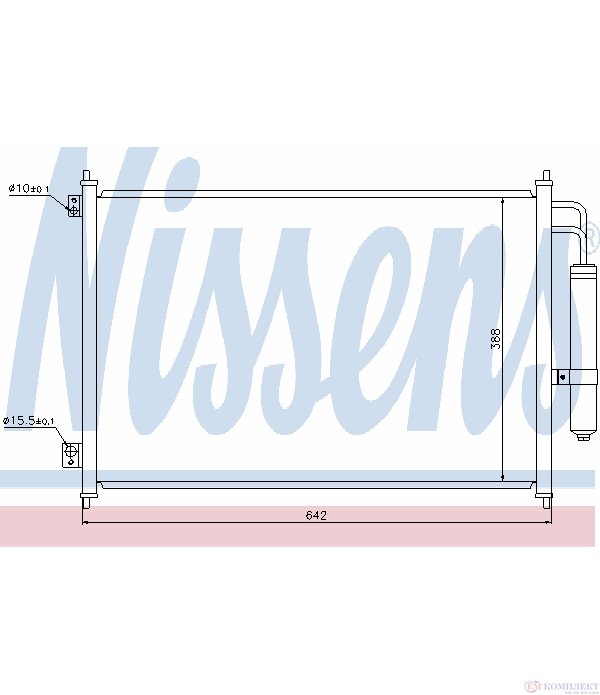 РАДИАТОР КЛИМАТИК NISSAN X-TRAIL (2007-) 2.5 - NISSENS