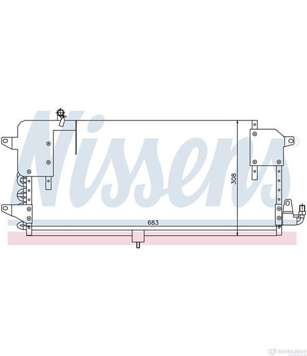 РАДИАТОР КЛИМАТИК VOLKSWAGEN PASSAT (1988-) 1.6 TD - NISSENS