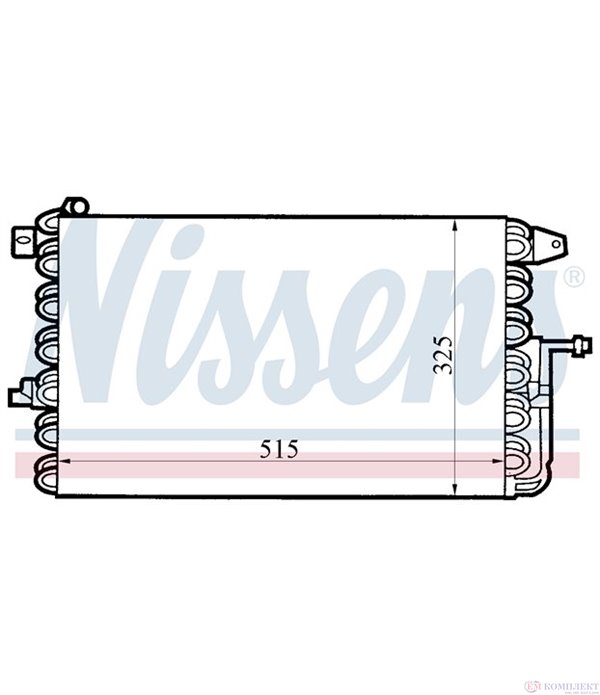 РАДИАТОР КЛИМАТИК FORD FIESTA III (1989-) 1.8 16V - NISSENS