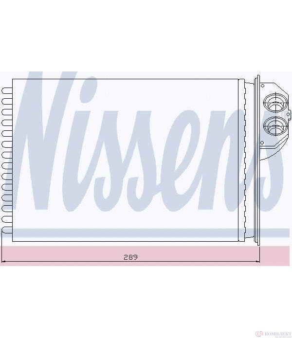 РАДИАТОР ПАРНО PEUGEOT 307 (2000-) 2.0 HDi 90 - NISSENS