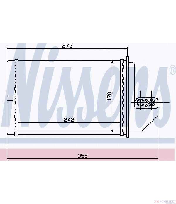 РАДИАТОР ПАРНО BMW 3 SERIES E36 COUPE (1992-) M3 3.0 - NISSENS