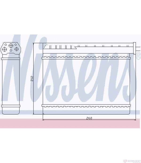 РАДИАТОР ПАРНО BMW 3 SERIES E36 COUPE (1992-) M3 3.0 - NISSENS