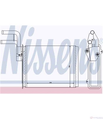 РАДИАТОР ПАРНО CITROEN JUMPER (1994-) 2.5 D - NISSENS