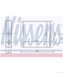 РАДИАТОР ПАРНО OPEL ASTRA G SEDAN (1998-) 1.4 16V - NISSENS