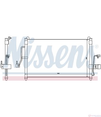 РАДИАТОР КЛИМАТИК DAEWOO NUBIRA SEDAN (1997-) 2.0 16V - NISSENS