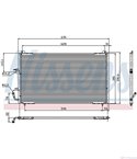 РАДИАТОР КЛИМАТИК PEUGEOT 406 BREAK (1996-) 3.0 24V - NISSENS