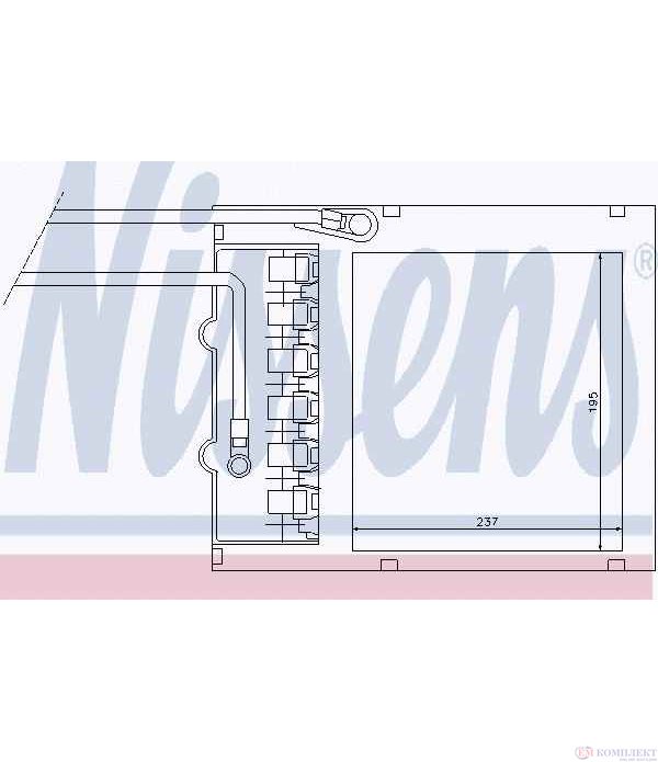 РАДИАТОР ПАРНО OPEL ASTRA G COMBI (1998-) 1.7 DTI 16V - NISSENS