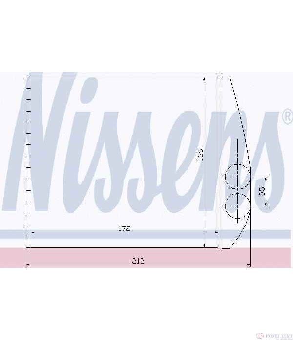 РАДИАТОР ПАРНО VAUXHALL CORSA MK III (2000-) 1.4 16V - NISSENS