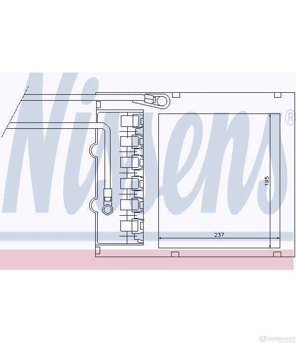 РАДИАТОР ПАРНО OPEL ASTRA G COMBI (1998-) 1.4 - NISSENS