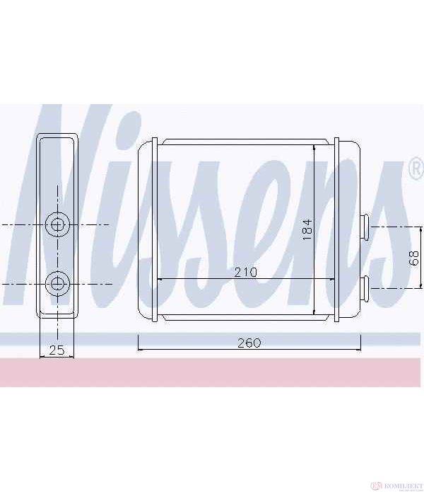 РАДИАТОР ПАРНО VAUXHALL ASTRA MK IV (1998-) 1.6 Dualfuel - NISSENS