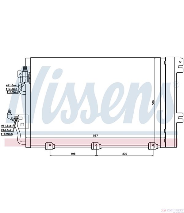 РАДИАТОР КЛИМАТИК OPEL ZAFIRA (2005-) 1.6 - NISSENS