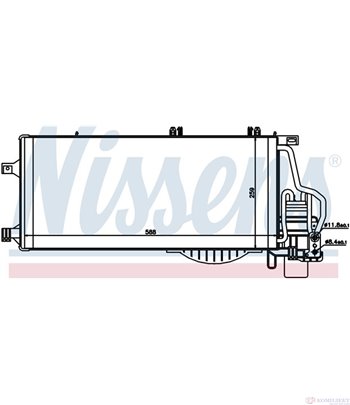 РАДИАТОР КЛИМАТИК VAUXHALL CORSA MK III (2000-) 1.7 CDTI 16V - NISSENS