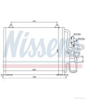 РАДИАТОР КЛИМАТИК RENAULT SAFRANE I (1992-) 3.0 V6 4x4 - NISSENS