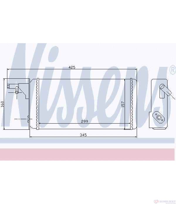 РАДИАТОР ПАРНО IVECO DAILY I (1978-) 30-10 V,30-10 C - NISSENS