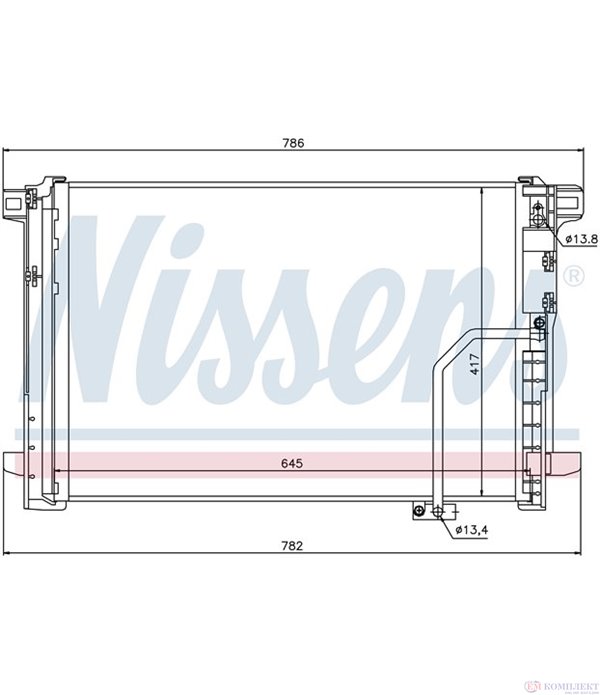 РАДИАТОР КЛИМАТИК MERCEDES SLK R172 (2011-) 350 - NISSENS