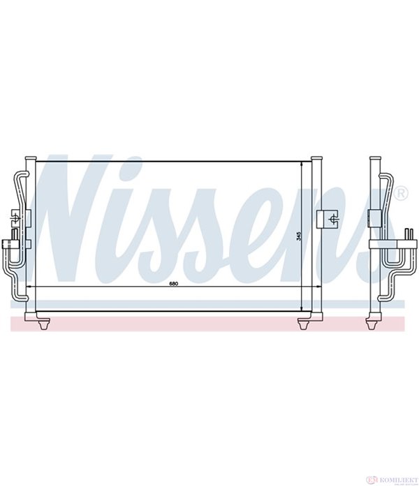РАДИАТОР КЛИМАТИК HYUNDAI SONATA III (1993-) 1.8 i - NISSENS