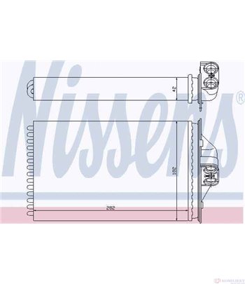 РАДИАТОР ПАРНО PLYMOUTH VOYAGER (1995-) 2.0 i - NISSENS