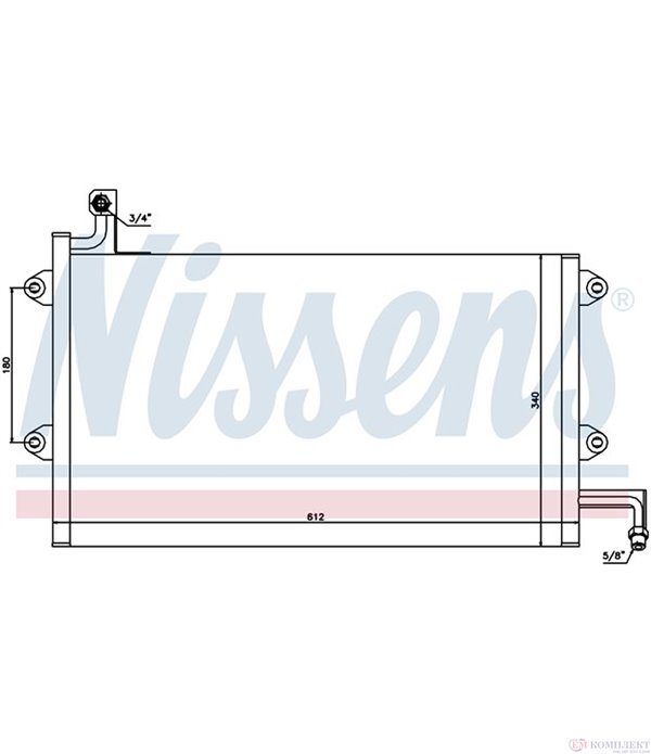 РАДИАТОР КЛИМАТИК VOLKSWAGEN GOLF III (1991-) 1.6 - NASHUA