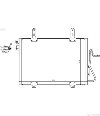 РАДИАТОР КЛИМАТИК RENAULT KANGOO (1997-) 1.5 dCi - NASHUA