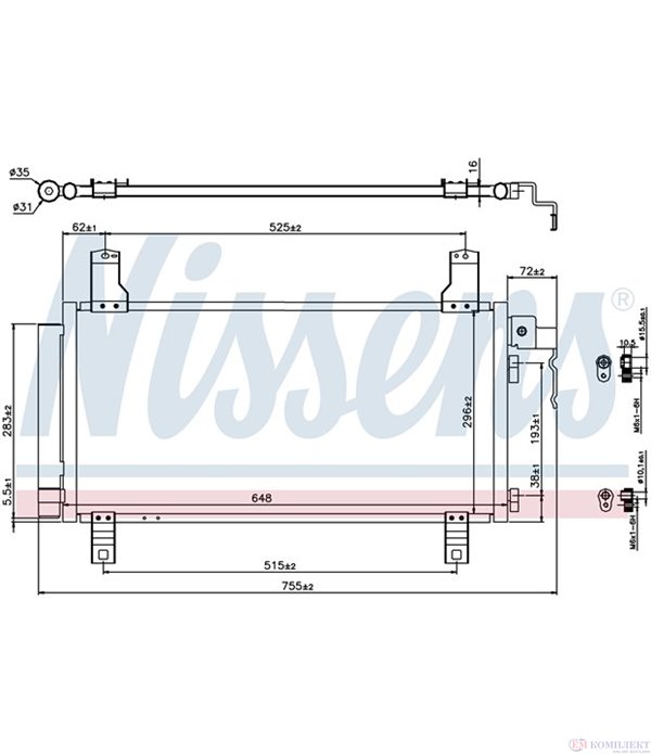 РАДИАТОР КЛИМАТИК MAZDA 6 STATION WAGON (2002-) 2.3 - NASHUA