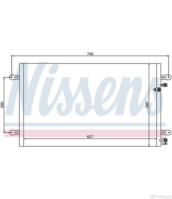 РАДИАТОР КЛИМАТИК AUDI A6 (2004-) RS6 quattro - NASHUA