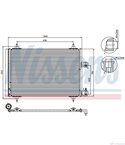 РАДИАТОР КЛИМАТИК CITROEN C5 (2001-) 2.0 16V - NASHUA
