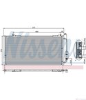 РАДИАТОР КЛИМАТИК ROVER 25 (1999-) 1.6 16V - NASHUA
