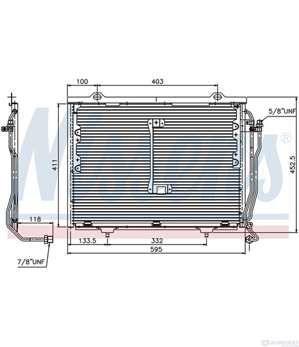 РАДИАТОР КЛИМАТИК MERCEDES C CLASS W202 (1993-) C 230 Kompressor - NASHUA