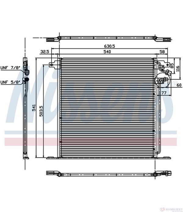 РАДИАТОР КЛИМАТИК MERCEDES V CLASS 6382 (1996-) V 230 TD - NASHUA