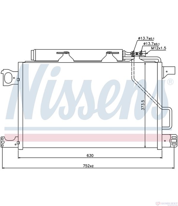РАДИАТОР КЛИМАТИК MERCEDES CLK C209 (2002-) 280 - NASHUA