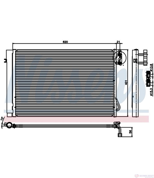 РАДИАТОР КЛИМАТИК BMW 3 SERIES E91 TOURING (2005-) 330i xDrive - NASHUA
