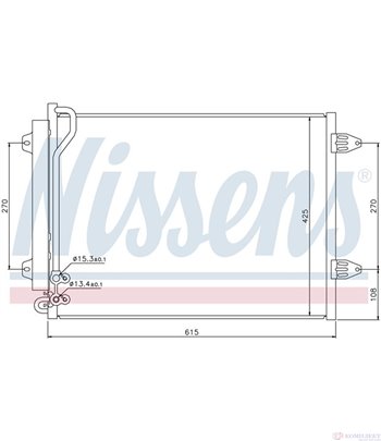 РАДИАТОР КЛИМАТИК VOLKSWAGEN PASSAT (2010-) 1.4 TSI EcoFuel - NASHUA