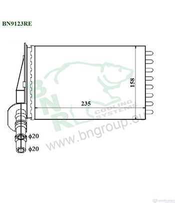 РАДИАТОР ПАРНО RENAULT CLIO II (1998-) 1.1 - BNR