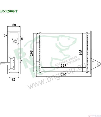 РАДИАТОР ПАРНО FIAT STRADA (1999-) 1.2 - BNR