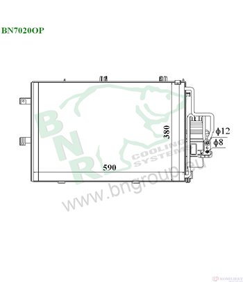 РАДИАТОР КЛИМАТИК VAUXHALL CORSA MK III (2000-) 1.2 16V - BNR