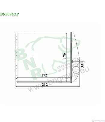 РАДИАТОР ПАРНО OPEL COMBO (2001-) 1.3 CDTI 16V - BNR