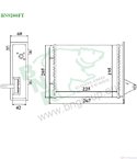 РАДИАТОР ПАРНО FIAT STRADA (1999-) 1.3 D Multijet - BNR