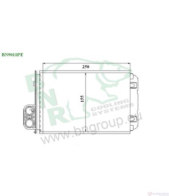 РАДИАТОР ПАРНО PEUGEOT 405 II (1992-) 1.4 - BNR