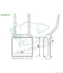 РАДИАТОР ПАРНО OPEL ASTRA F CLASSIC COMBI (1998-) 1.4 i - BNR