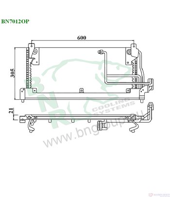 РАДИАТОР КЛИМАТИК VAUXHALL CORSA MK II (1993-) 1.4 i S - BNR