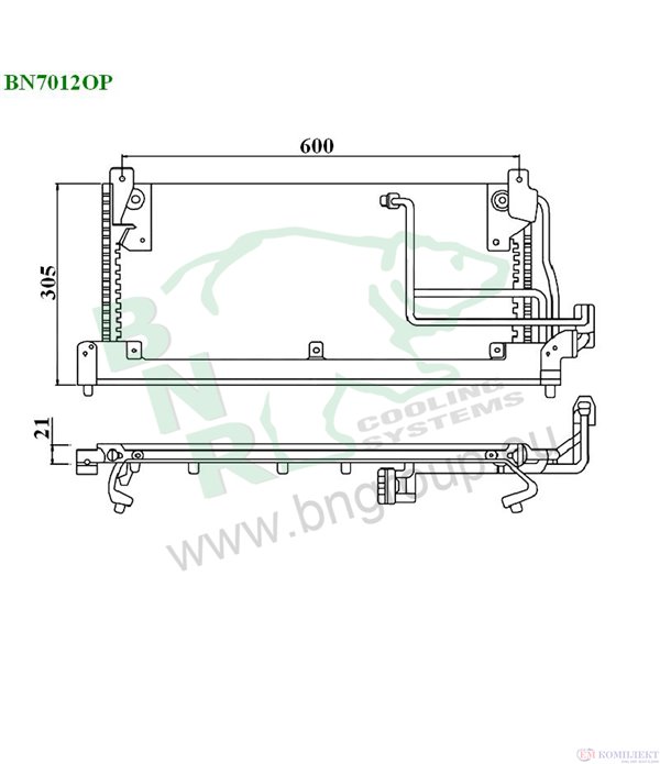 РАДИАТОР КЛИМАТИК VAUXHALL CORSA MK II (1993-) 1.4 i S - BNR