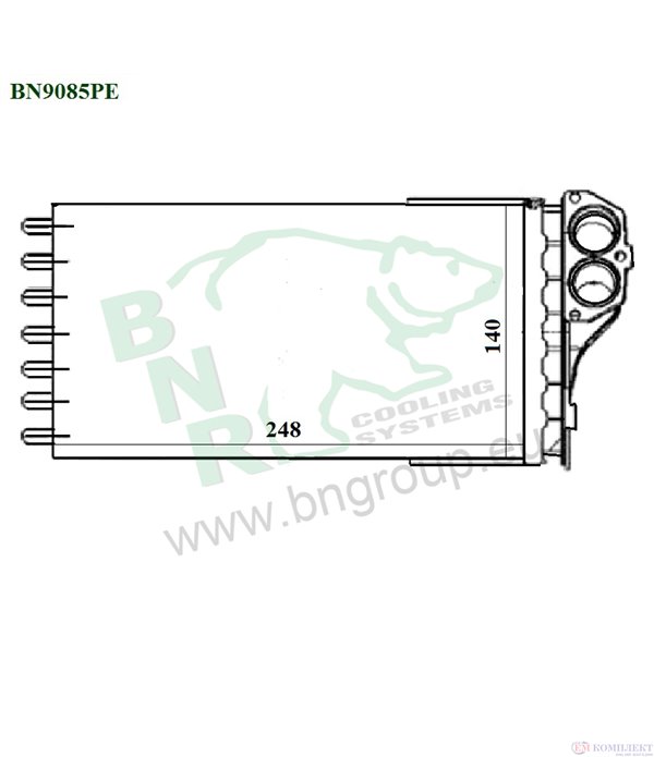 РАДИАТОР ПАРНО PEUGEOT 307 BREAK (2002-) 1.6 16V - BNR