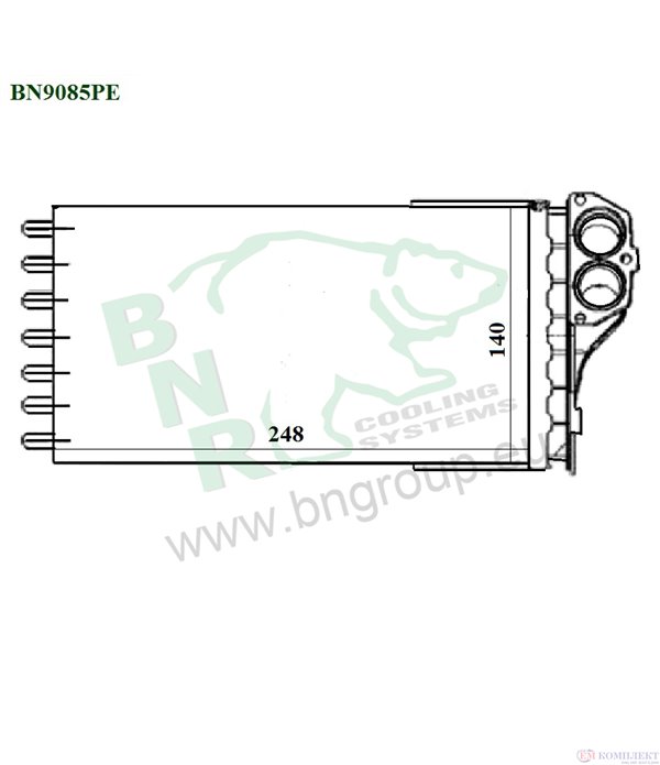 РАДИАТОР ПАРНО PEUGEOT 307 (2000-) 1.6 16V - BNR