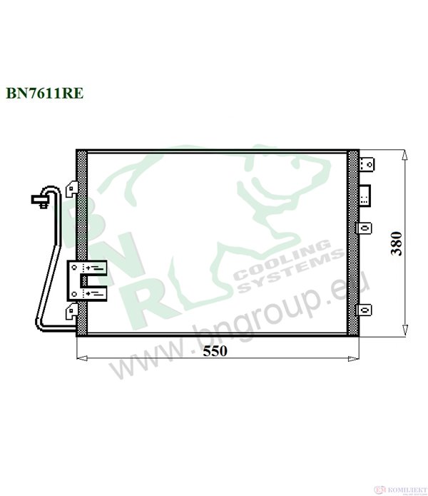 РАДИАТОР КЛИМАТИК RENAULT KANGOO (1997-) 1.6 16V 4x4 - BNR
